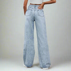 Wide Leg Ripped Jeans