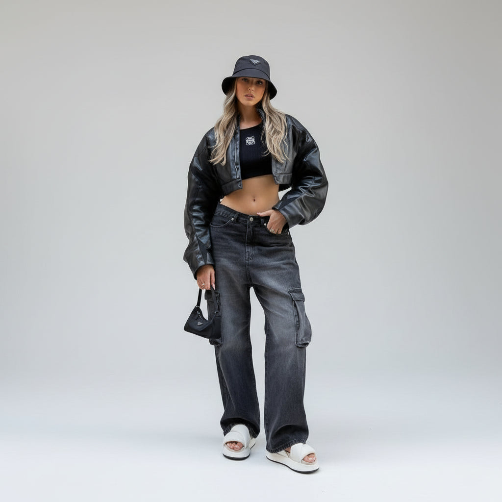 Retro Fried Street Cargo Jeans