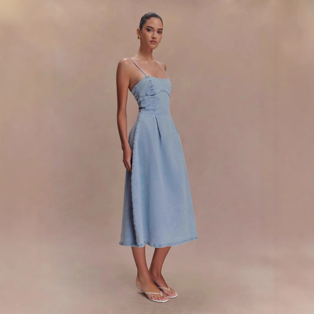Denim Cami Sling Dress