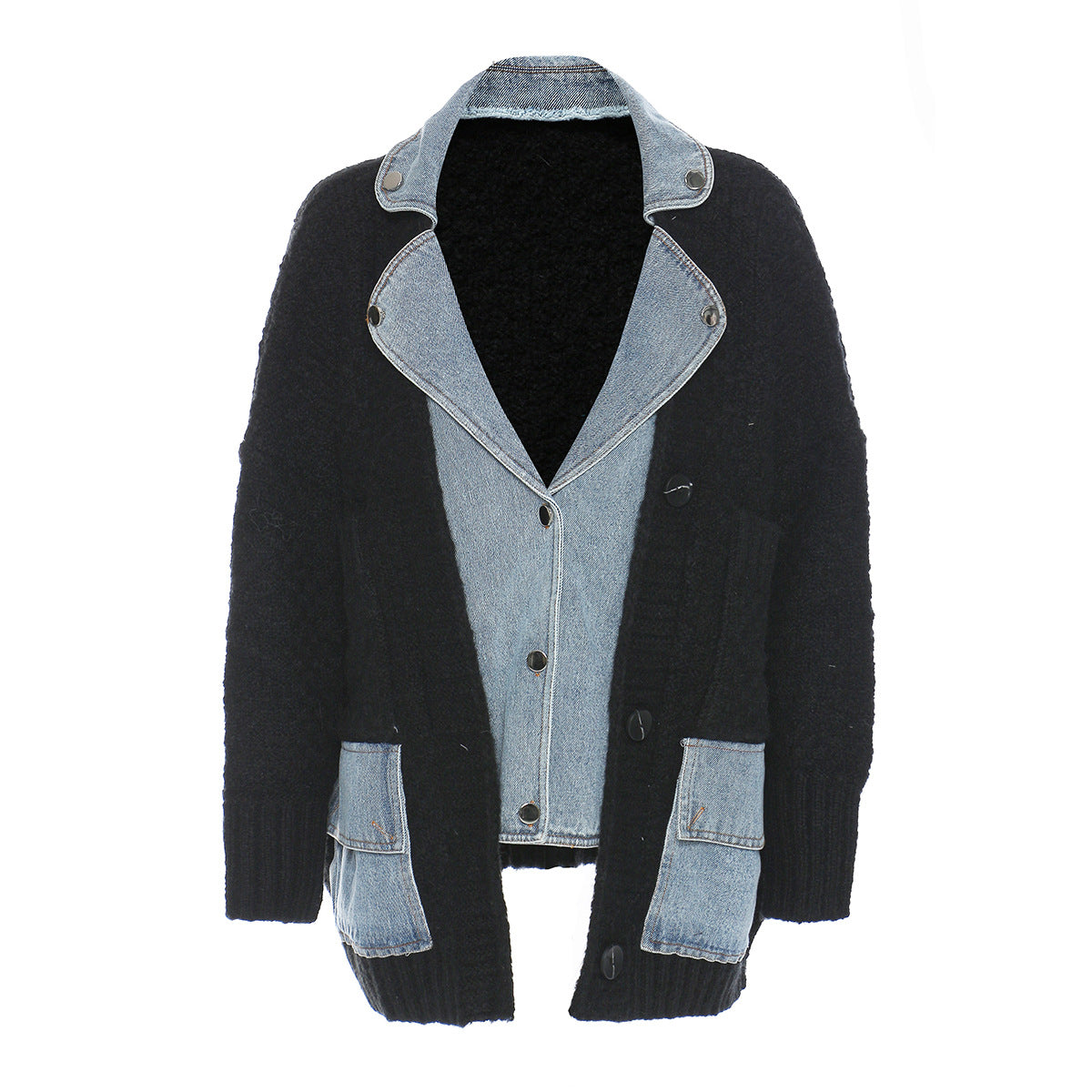 Thick Loose Denim Coat Cardigan