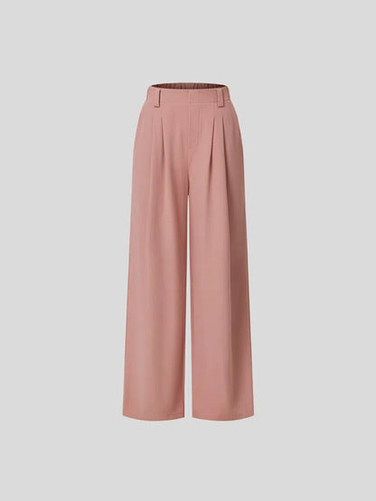 Pleated Slim Loose Work Pant