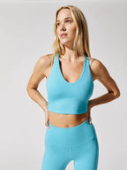 Sky Blue Yoga Fitness Suit