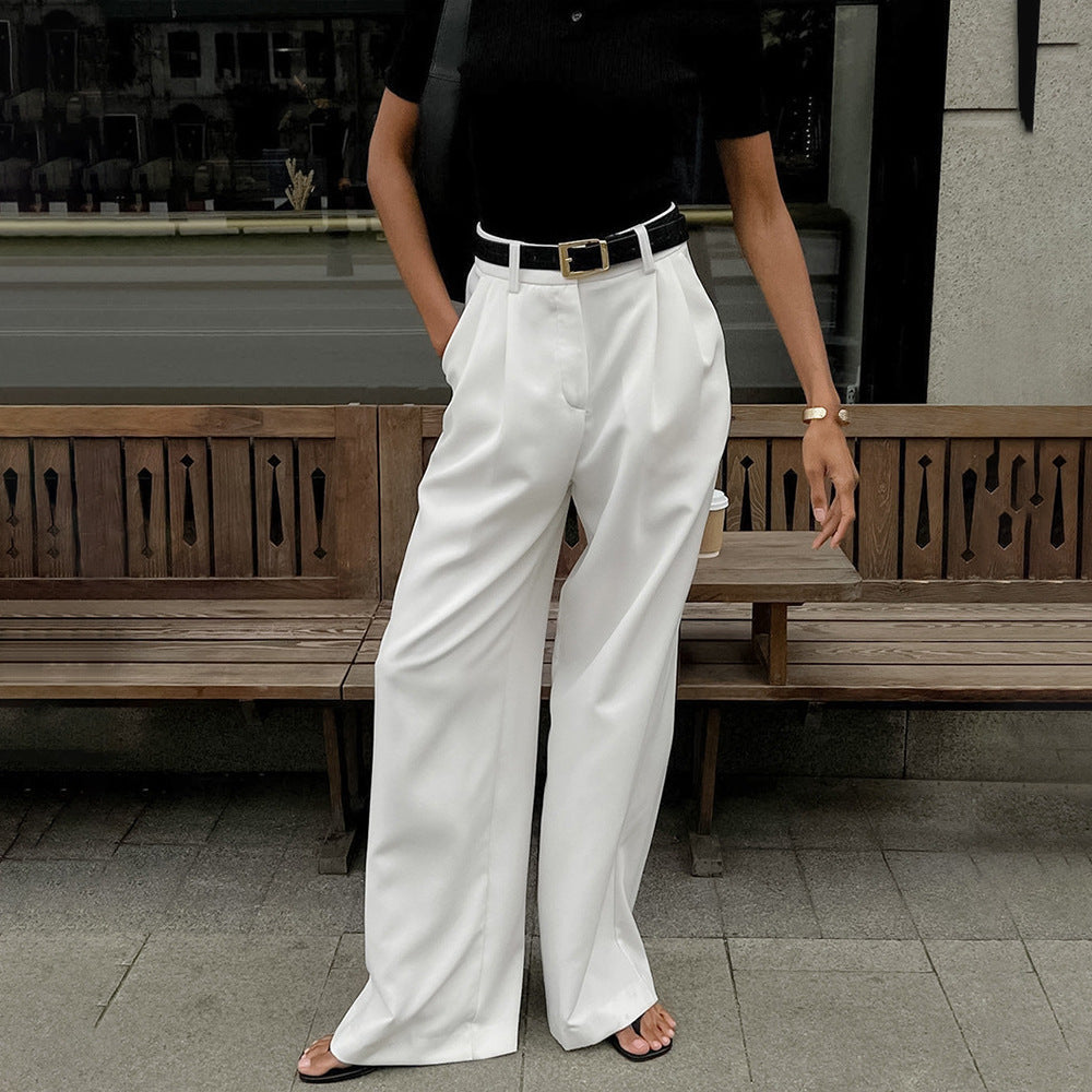 All Matching Pure White Office Trousers Pants