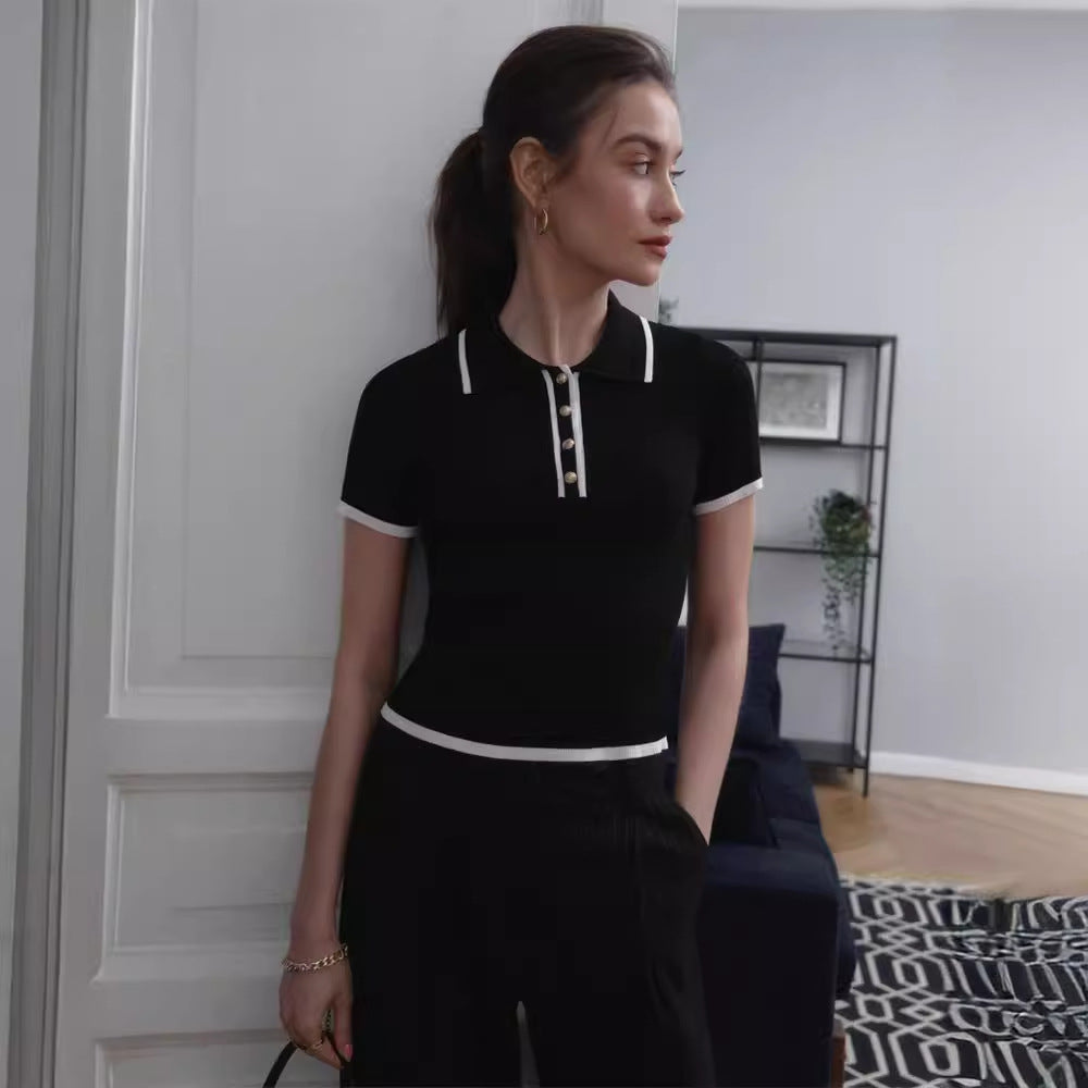 Polo Knitted Top