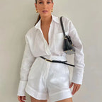 Casual Short Linen Set