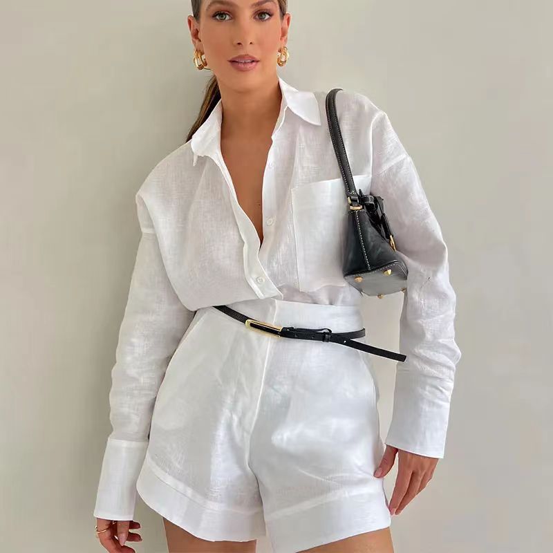 Casual Short Linen Set