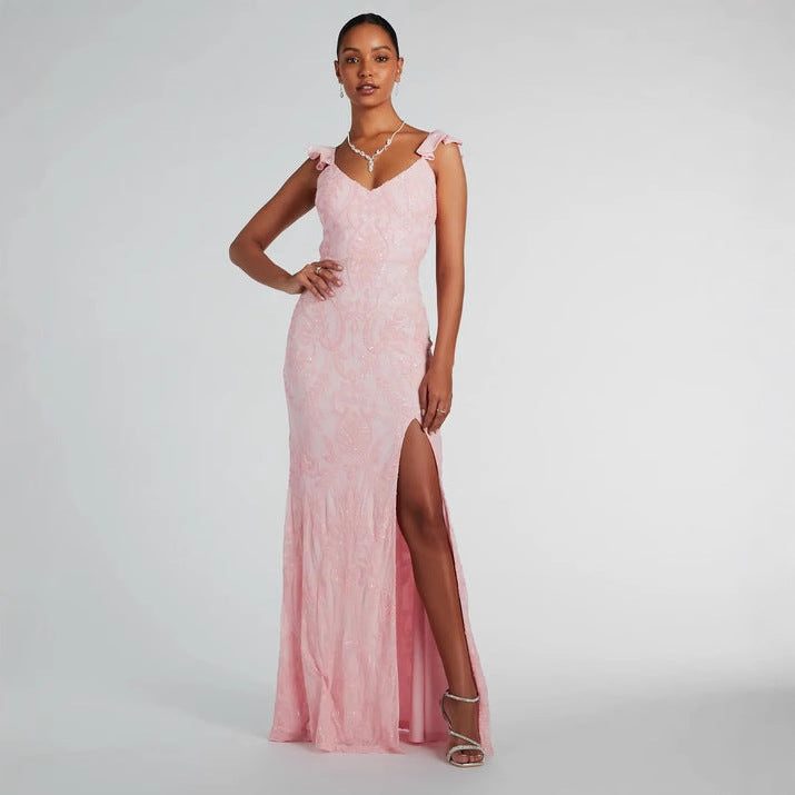 Sequined All Matching Maxi Dress