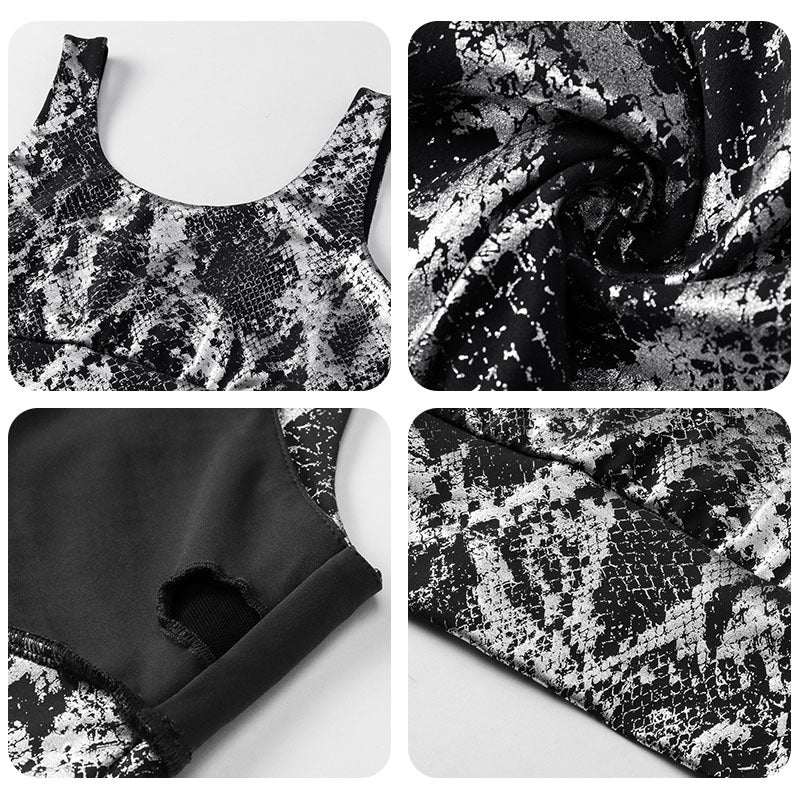 New Snake Print Yoga Top