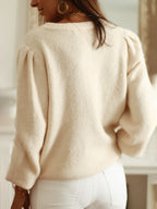 Elegant Knitted Crocheted Cardigan