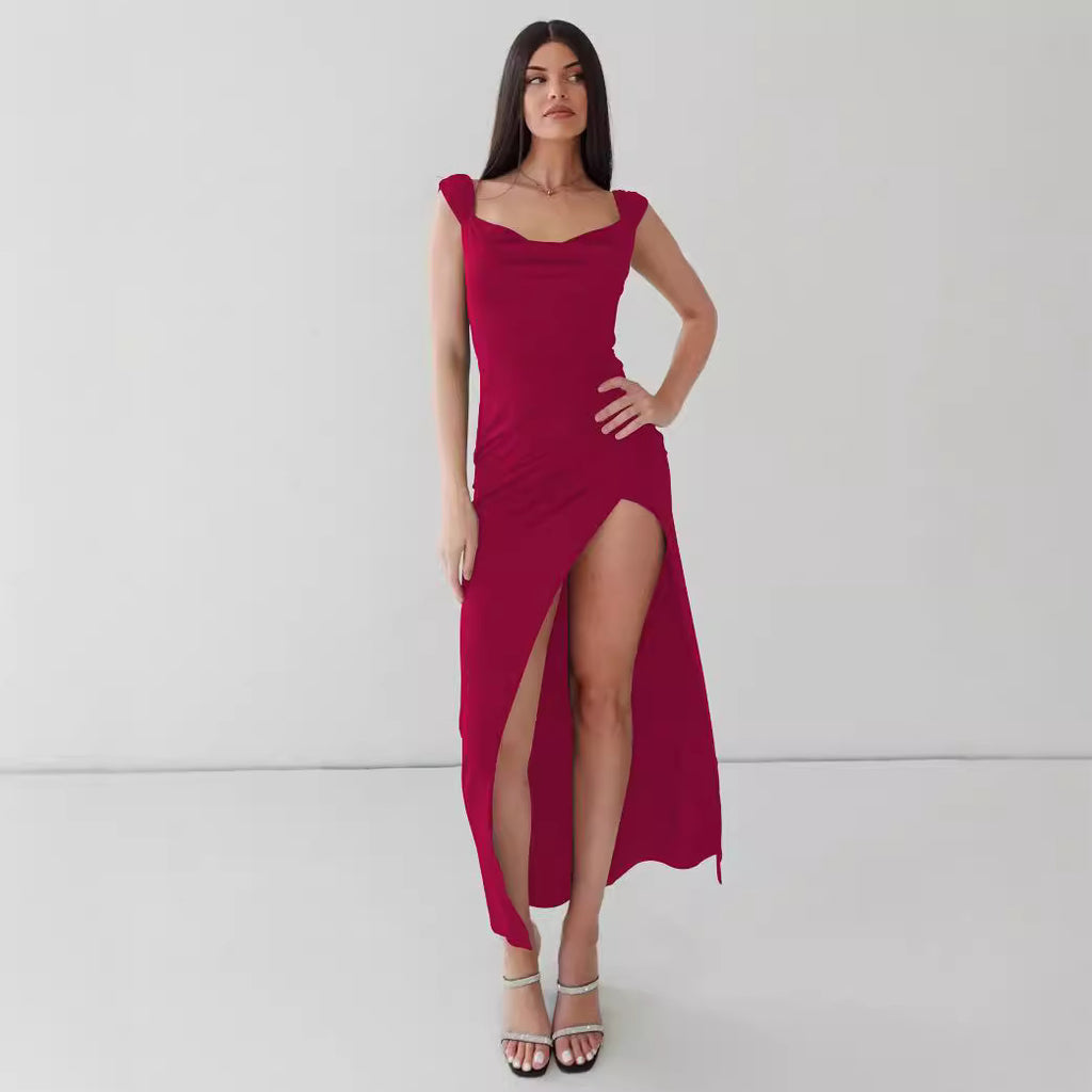 Backless Lace Sheath Dress