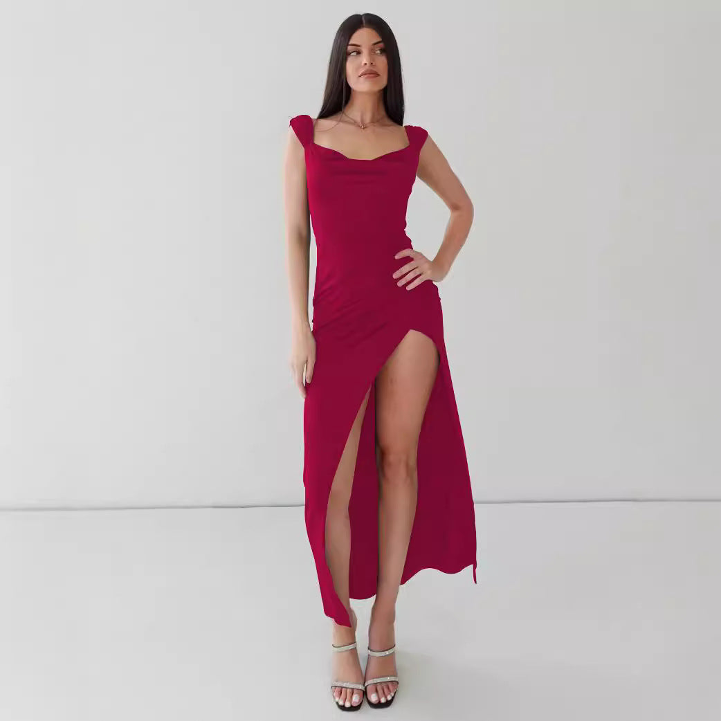 Backless Lace Sheath Dress