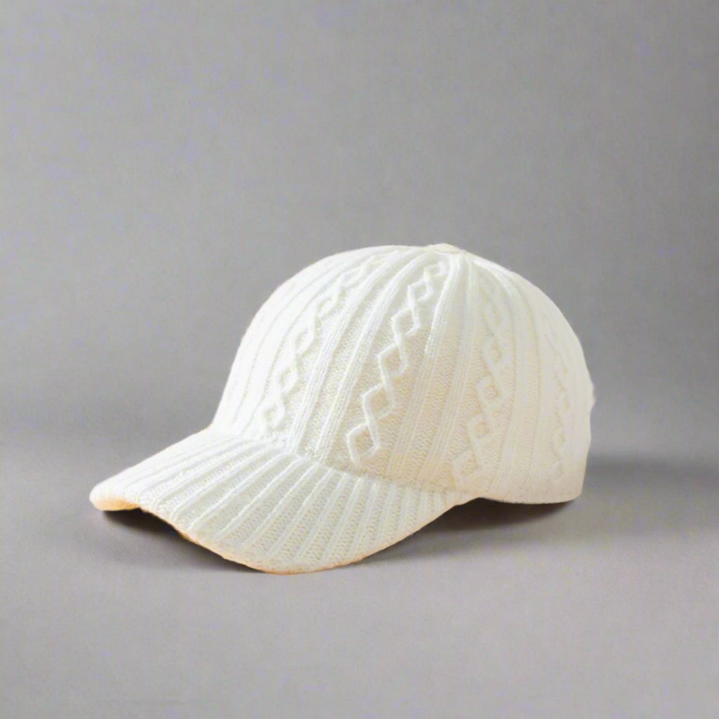 Knitted Wool Peaked Cap