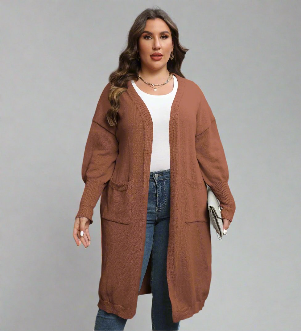 Curve Mid Length Woven Sweater