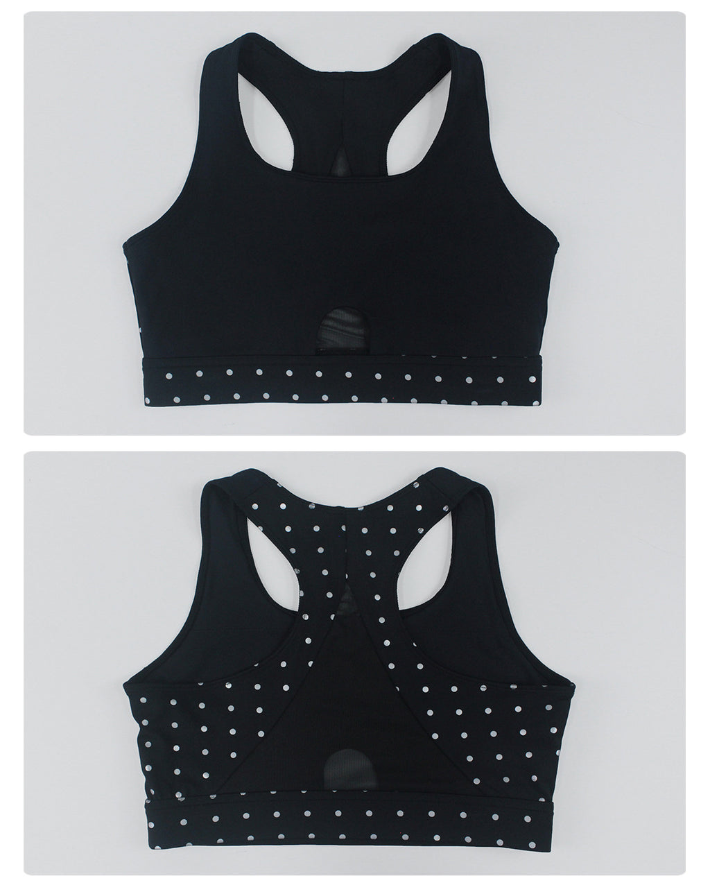 Polka Dot Printed Sports Trousers Set Shockproof H Shaped Beauty Back Bra Yoga Clothes High Elastic Training Two Piece Sets Women The size is a bit small