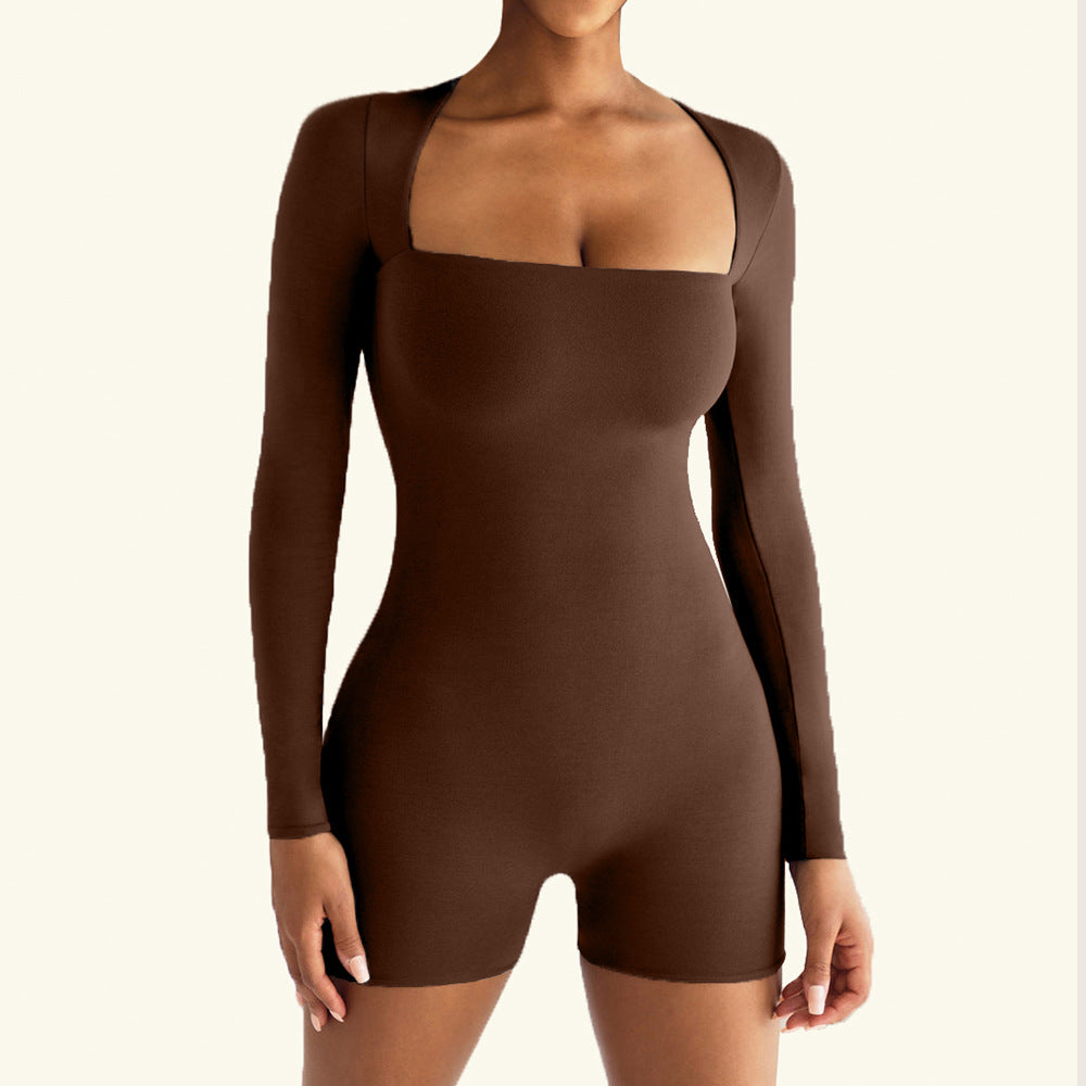 Slim One Piece Active-Bodysuit - ALL HERZ FASHIONS