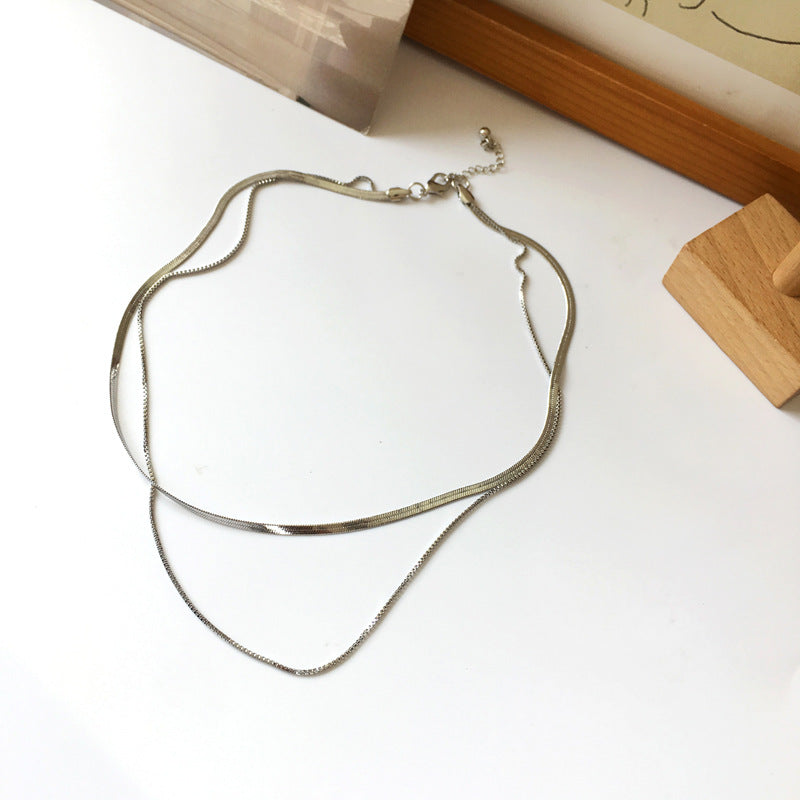 Sweet Clavicle Chain Necklace