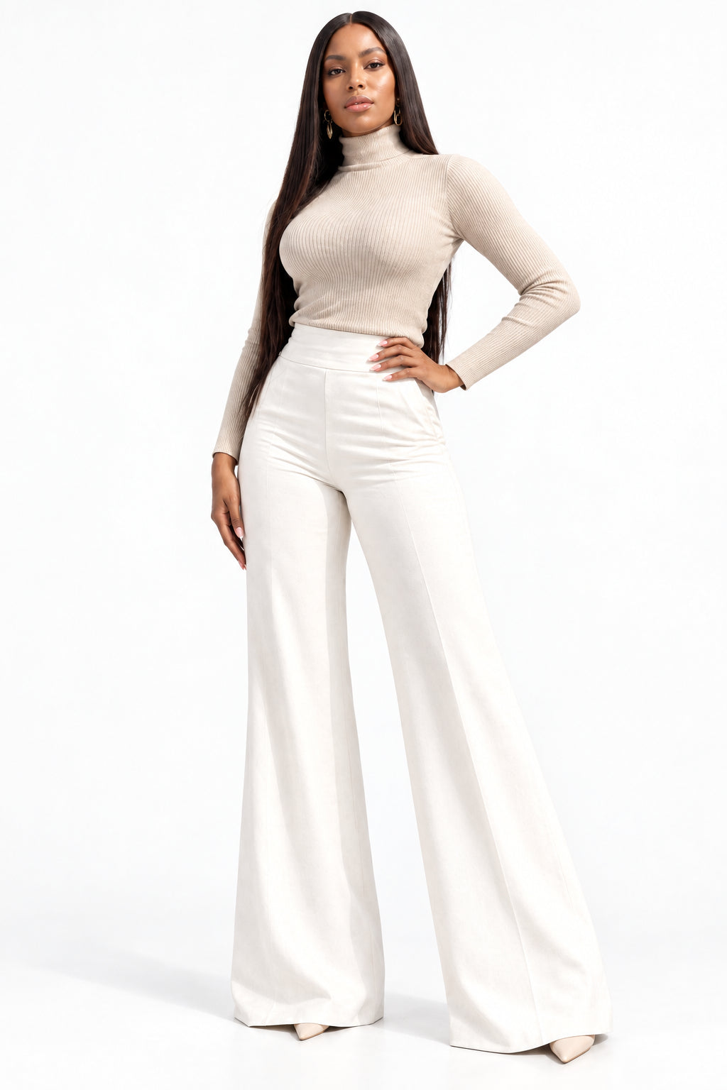 The White Edit Bootleg Pants