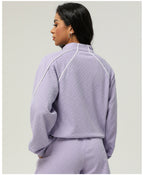 Luxe Chevron Zip Jacket