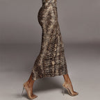 Leopard-Print Skirt