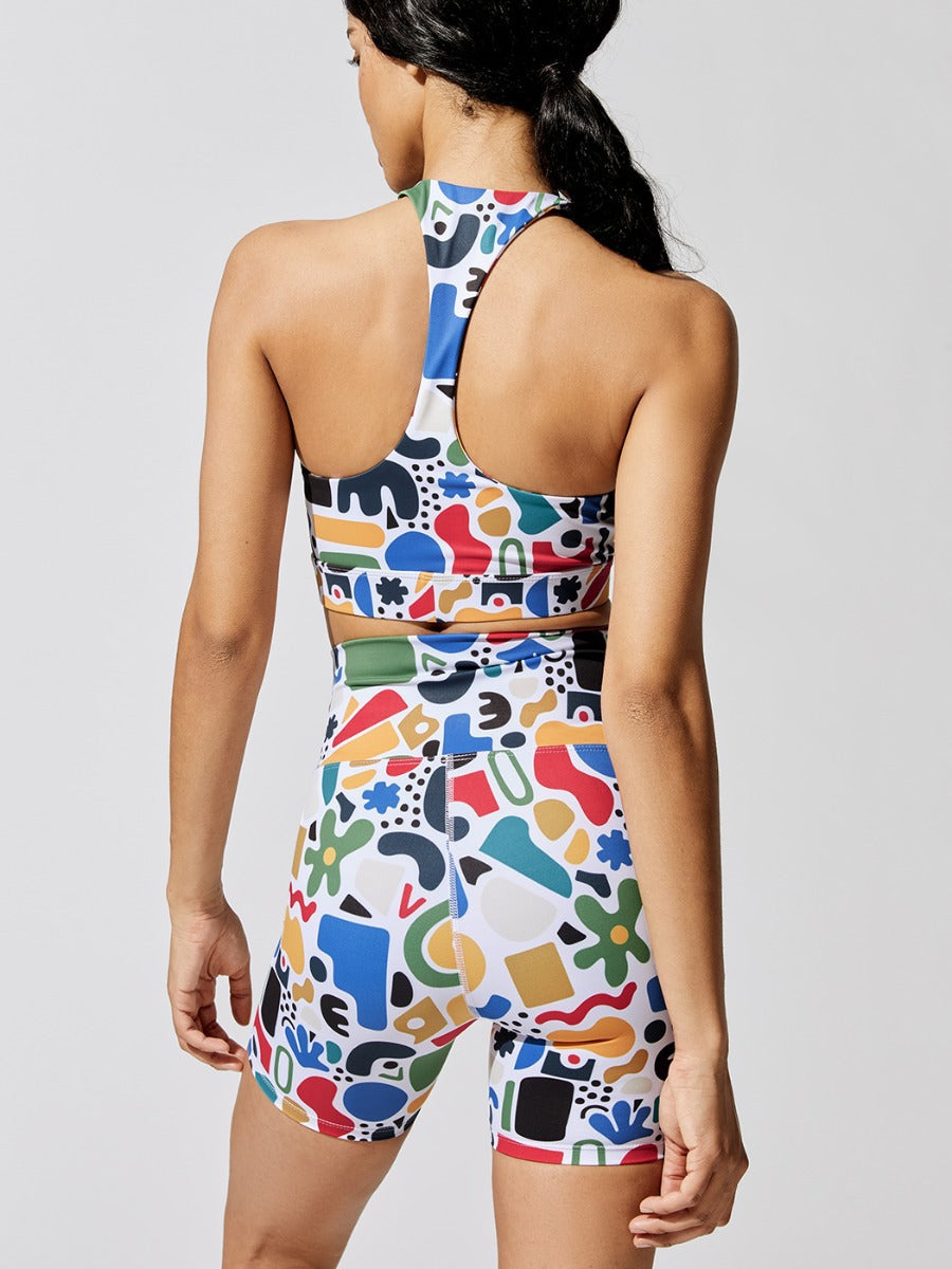 Graphic Printing Fitness Suit