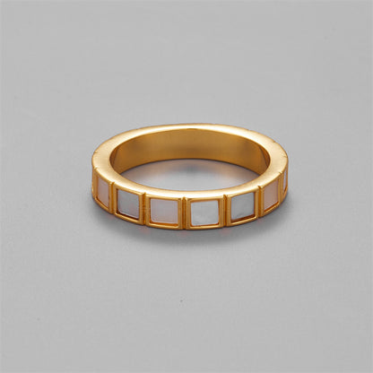 Multi Small Square Polished Ring