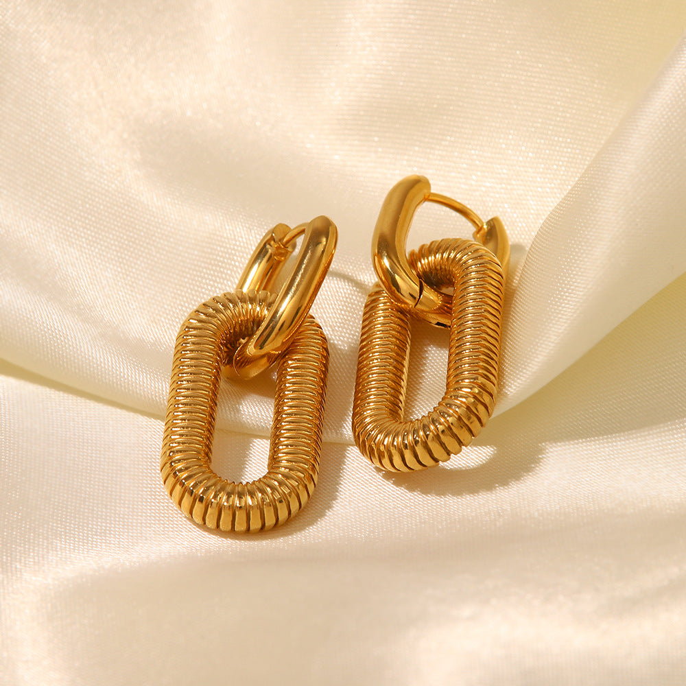 18K Gold Plated Stylish Earrings