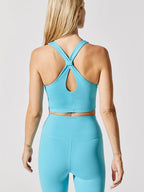 Sky Blue Yoga Fitness Suit