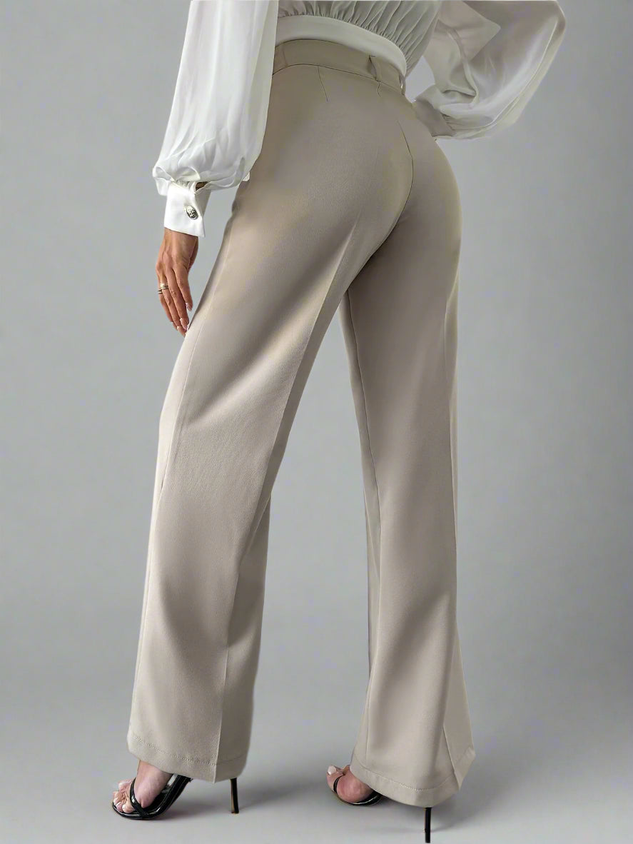 Straight Casual French Office Pants