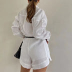 Casual Short Linen Set