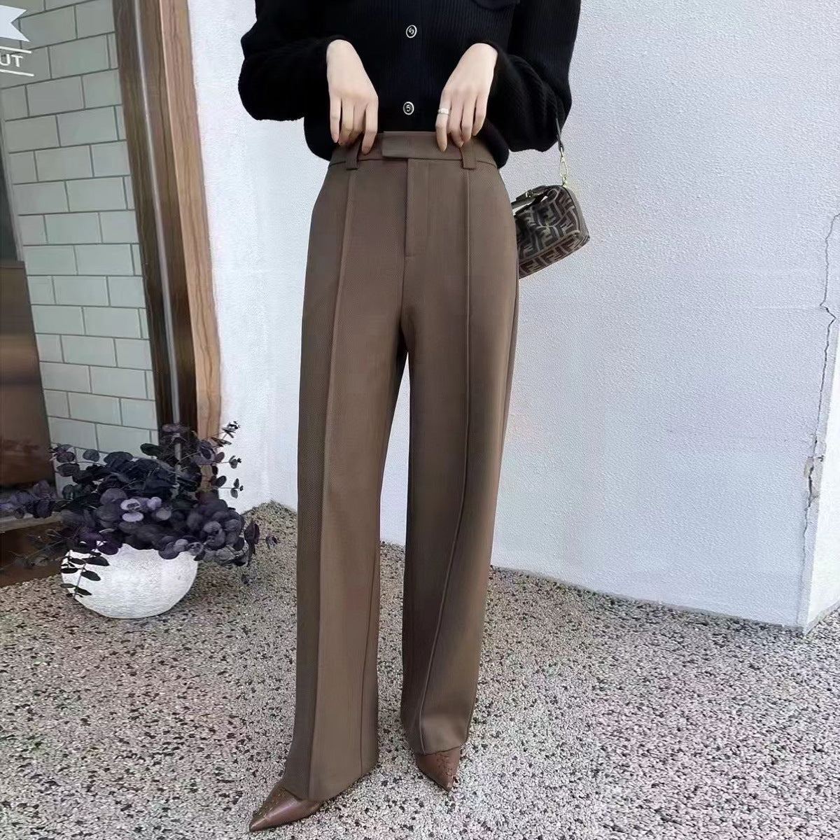 Straight Leg Casual Slimming Pants