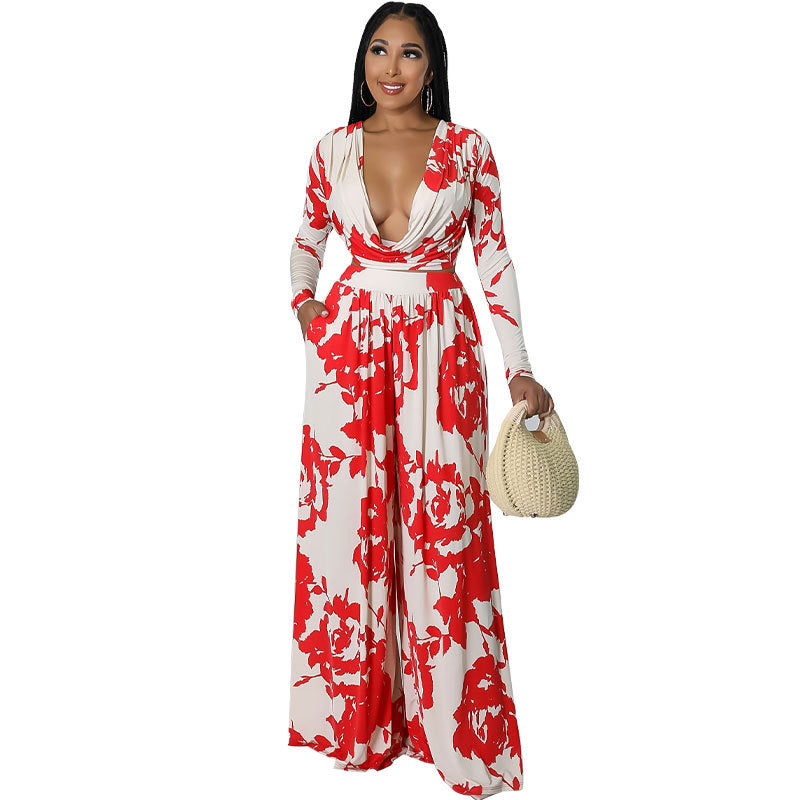 Casual Red printed Set