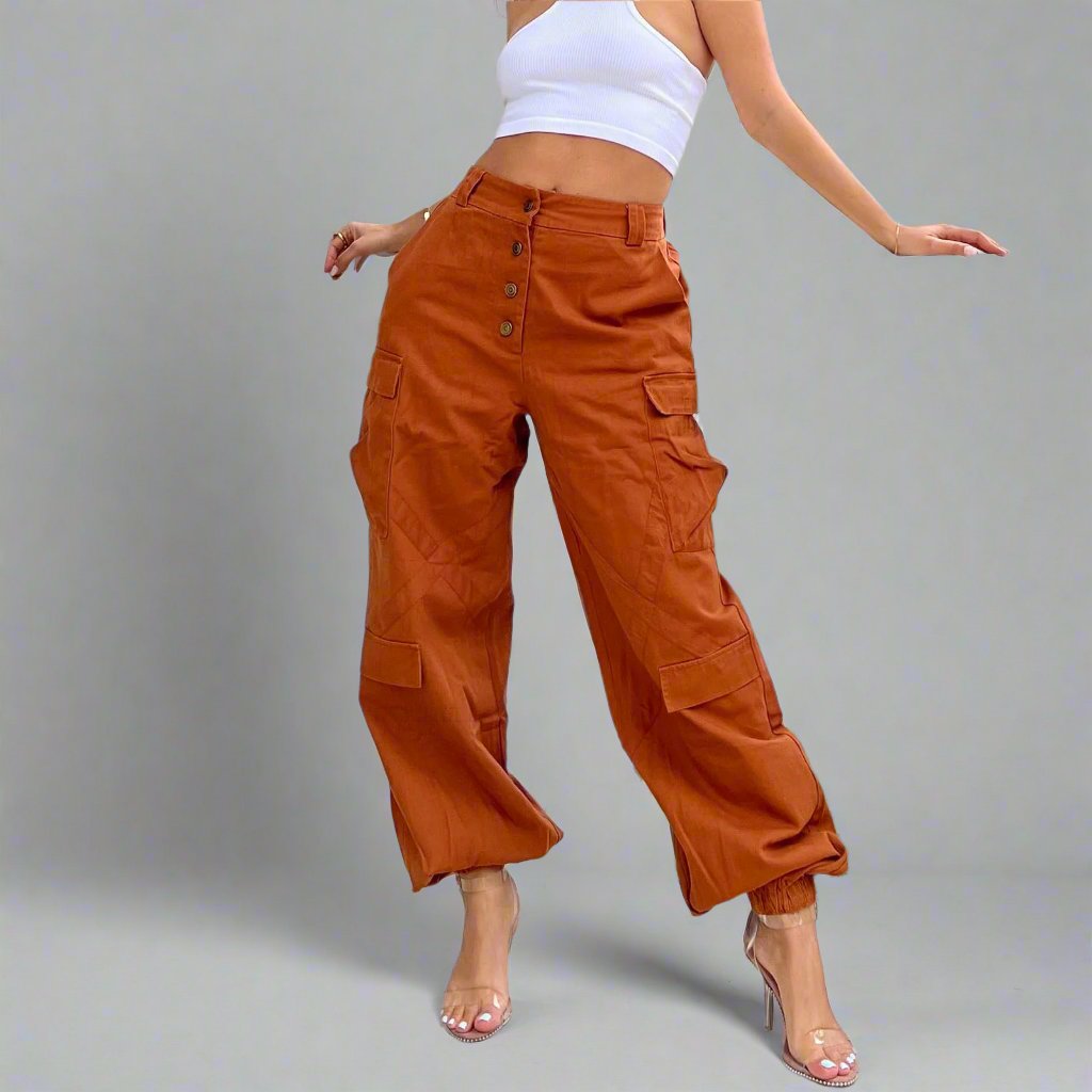 Casual Straight Cargo Pants