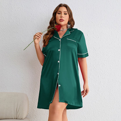 Plus Size Silk Pajamas