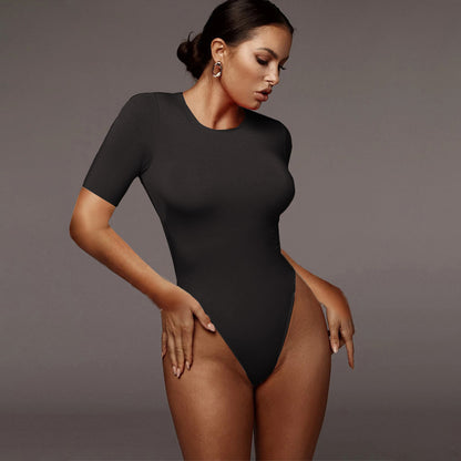 Half-Sleeve Basic Bodysuit