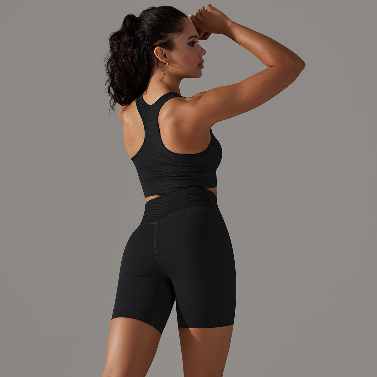 Seamless Breathable Active Pants Set