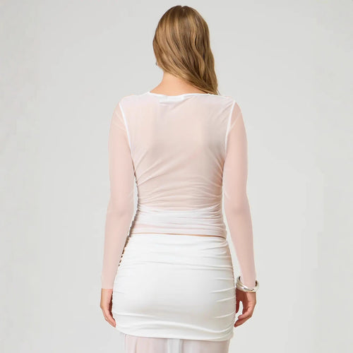 Long Sleeved Sheer Top
