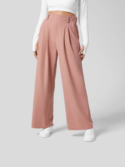 Pleated Slim Loose Work Pant