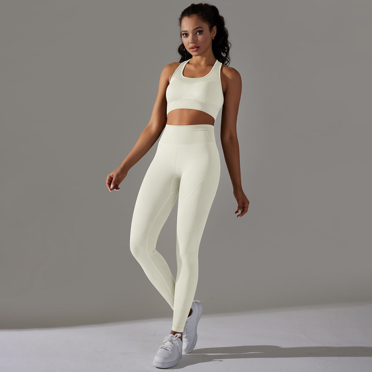 Seamless Breathable Active Pants Set