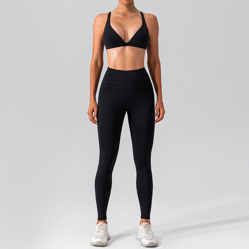 Nude Feel Sports Bra & Active Pants Set