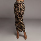 Leopard-Print Skirt