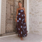 Summer Sheer Polka Dot Print Cami Dress