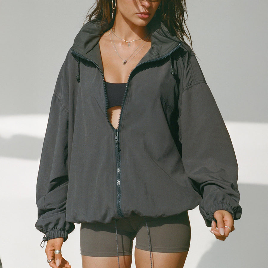 Stride Zip-Up Longline Jacket