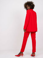 Casual Red Business Blazer