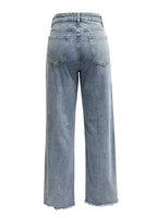 Asymmetric Casual Wide Leg Jeans