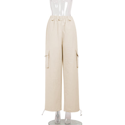 Casual Wide Leg Cargo Pants