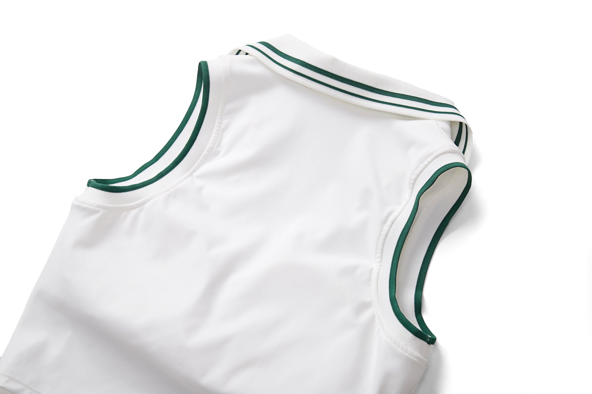 Stand Collar Tennis Women Yoga Fitness Running Top Quick Drying Sleeveless Vest with Chest Pad