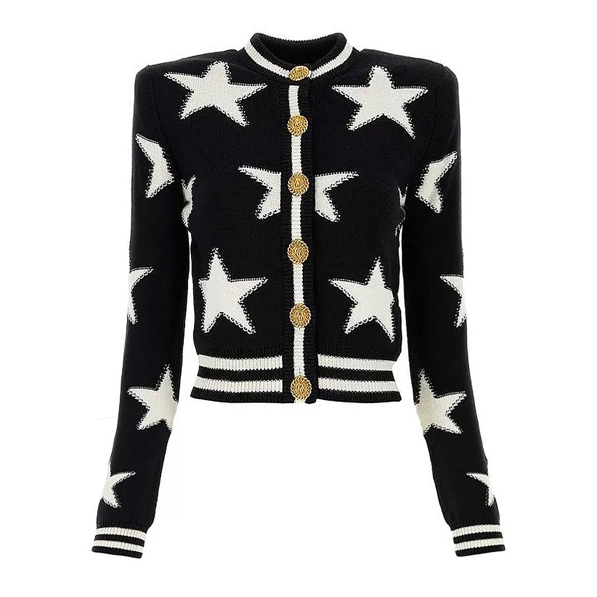Star Knitted Cardigan Top