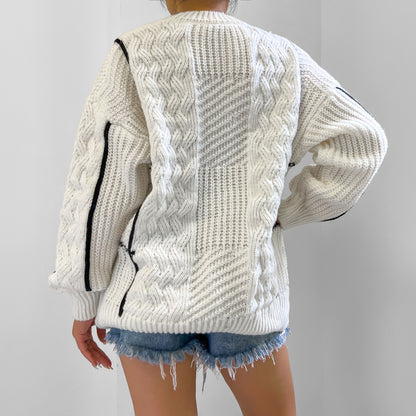 Round Neck Lantern Sweater