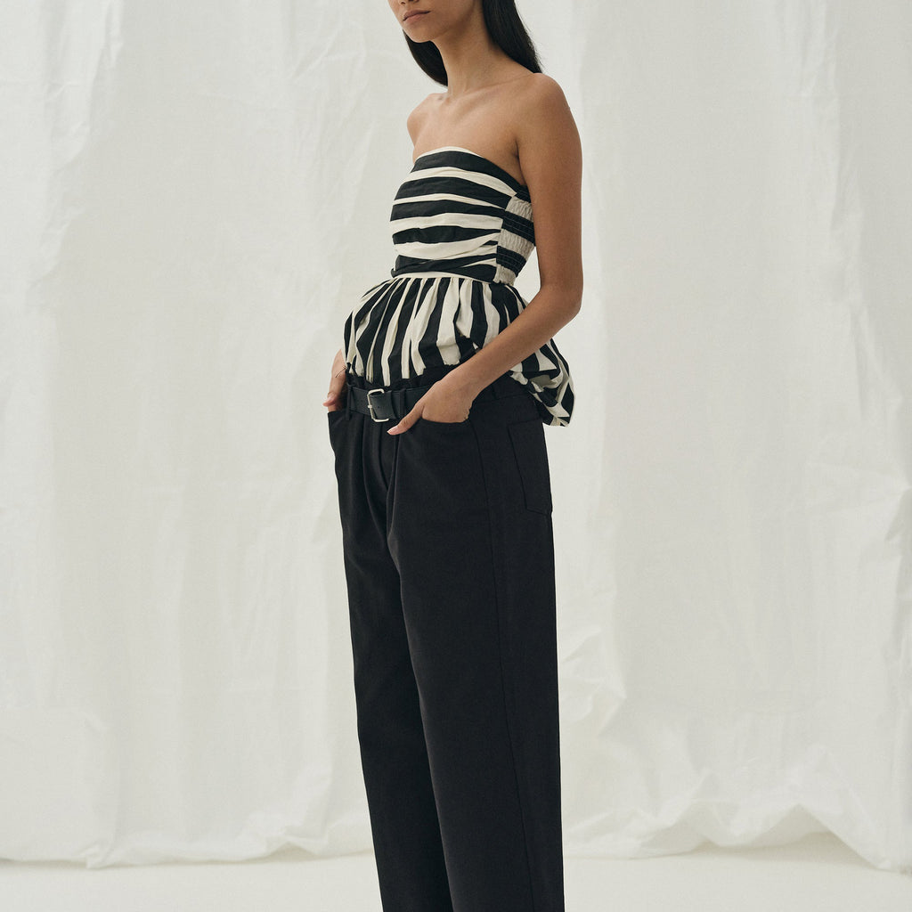 Tube Top Bud Striped Top