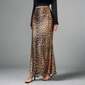 Leopard Print Sheath Skirt